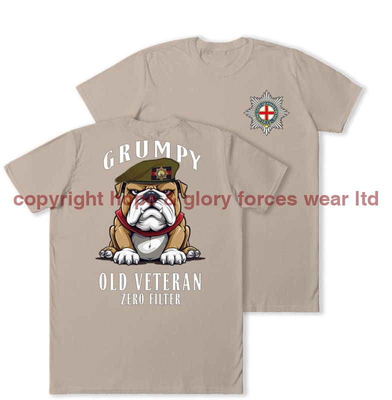 Grumpy Old Coldstream Guards Veteran Double Print T-Shirt