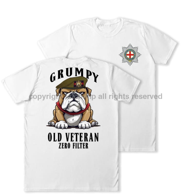 Grumpy Old Coldstream Guards Veteran Double Print T-Shirt