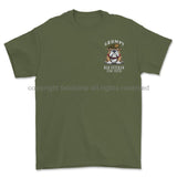 Grumpy Old Duke of Lancaster's Regiment Veteran Left Chest Printed T-Shirt