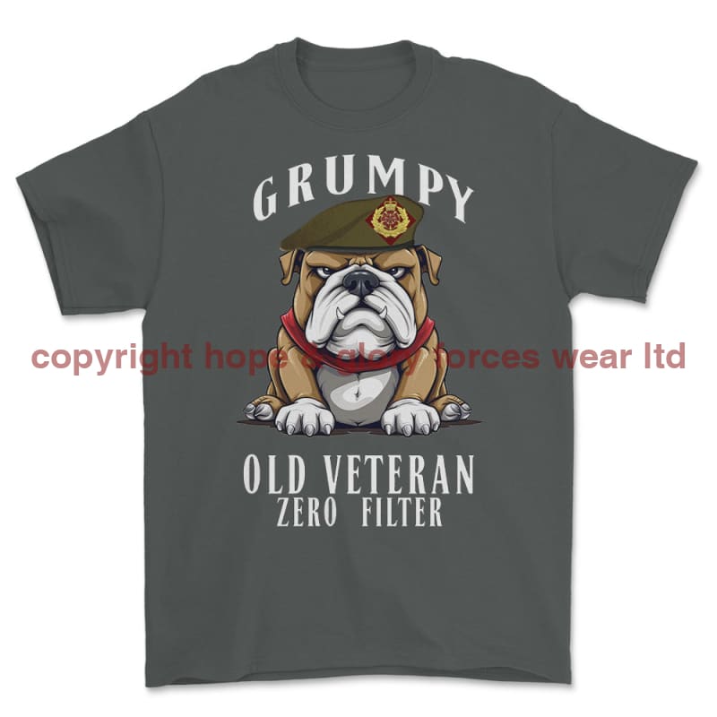 Grumpy Old Duke of Lancaster's Regiment Veteran Printed T-Shirt