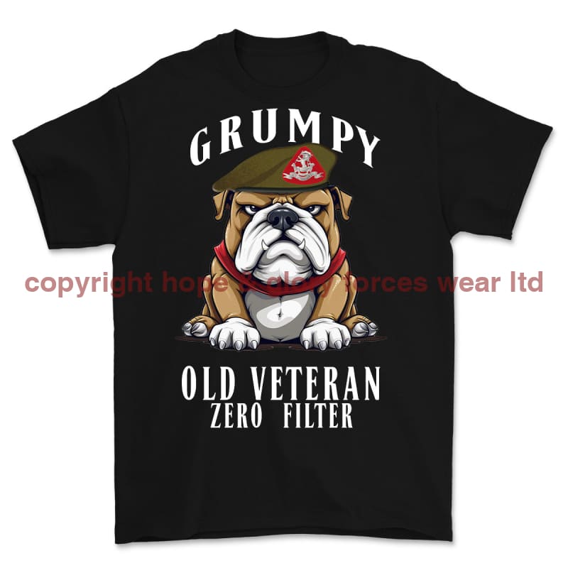 Grumpy Old Duke Of Wellington's Regiment Veteran Printed T-Shirt
