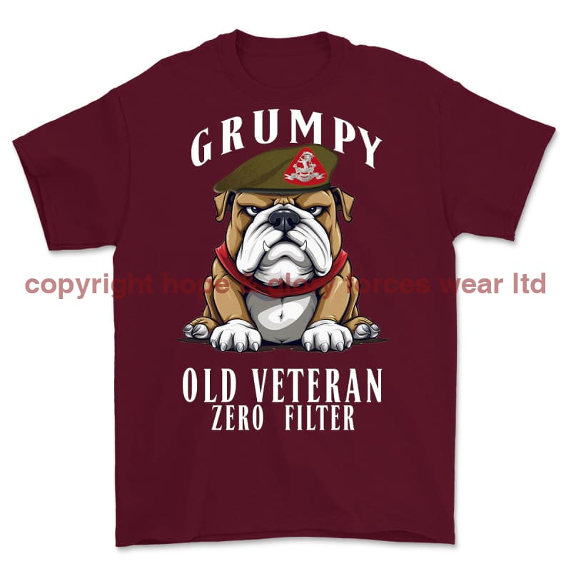 Grumpy Old Duke Of Wellington's Regiment Veteran Printed T-Shirt