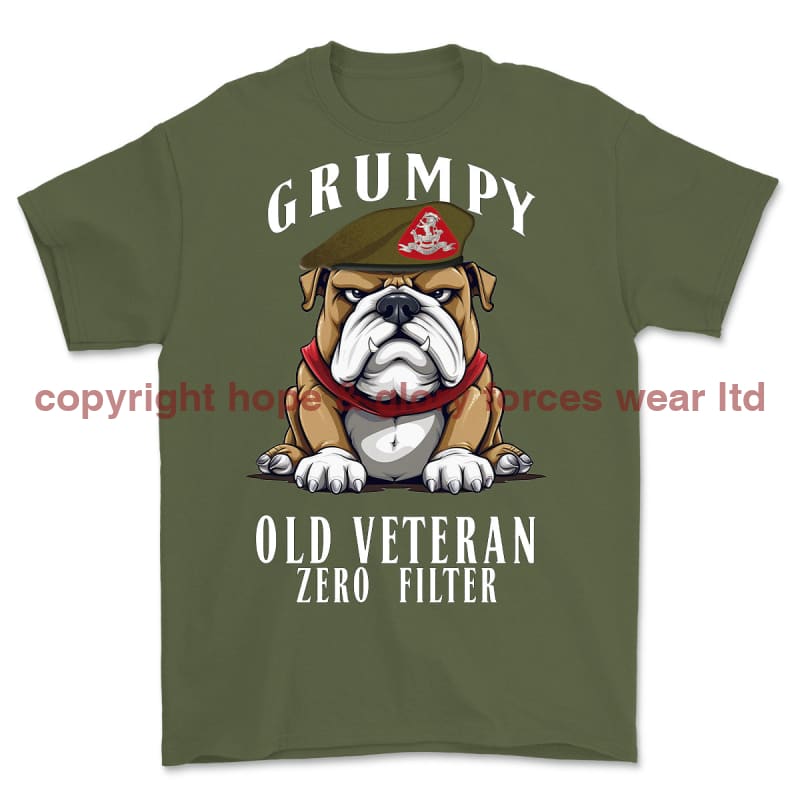 Grumpy Old Duke Of Wellington's Regiment Veteran Printed T-Shirt