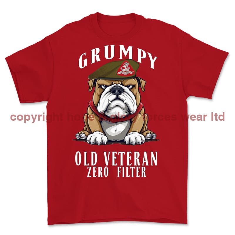 Grumpy Old Duke Of Wellington's Regiment Veteran Printed T-Shirt