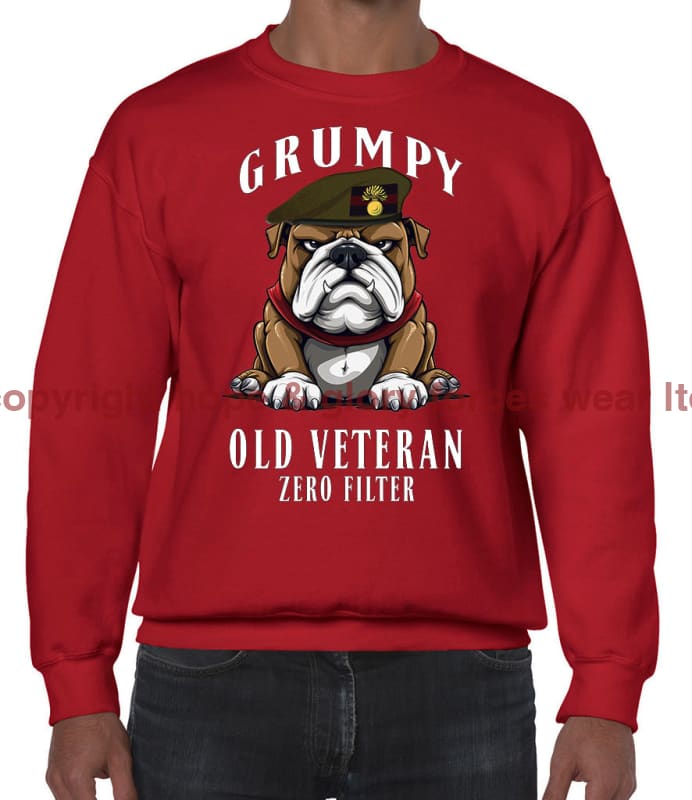 Grumpy Old Grenadier Guards Veteran Front Printed Sweater