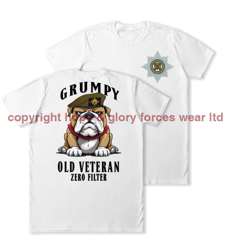 Grumpy Old Irish Guards Veteran Double Print T-Shirt