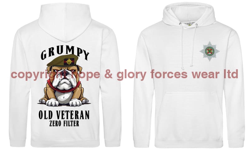 Grumpy Old Irish Guards Veteran Double Side Printed Hoodie
