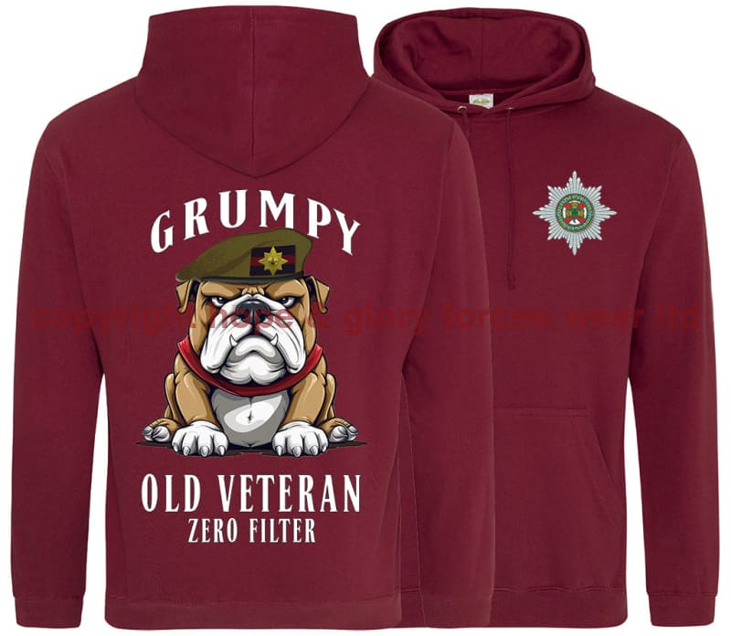 Grumpy Old Irish Guards Veteran Double Side Printed Hoodie