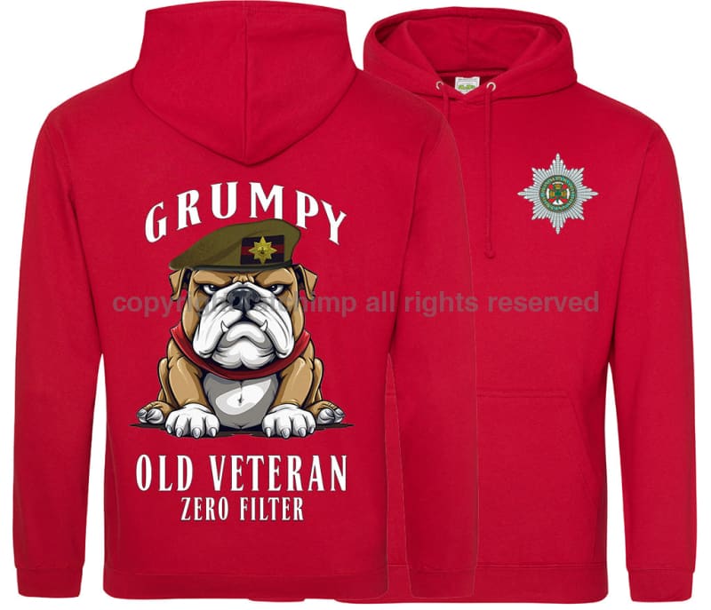 Grumpy Old Irish Guards Veteran Double Side Printed Hoodie