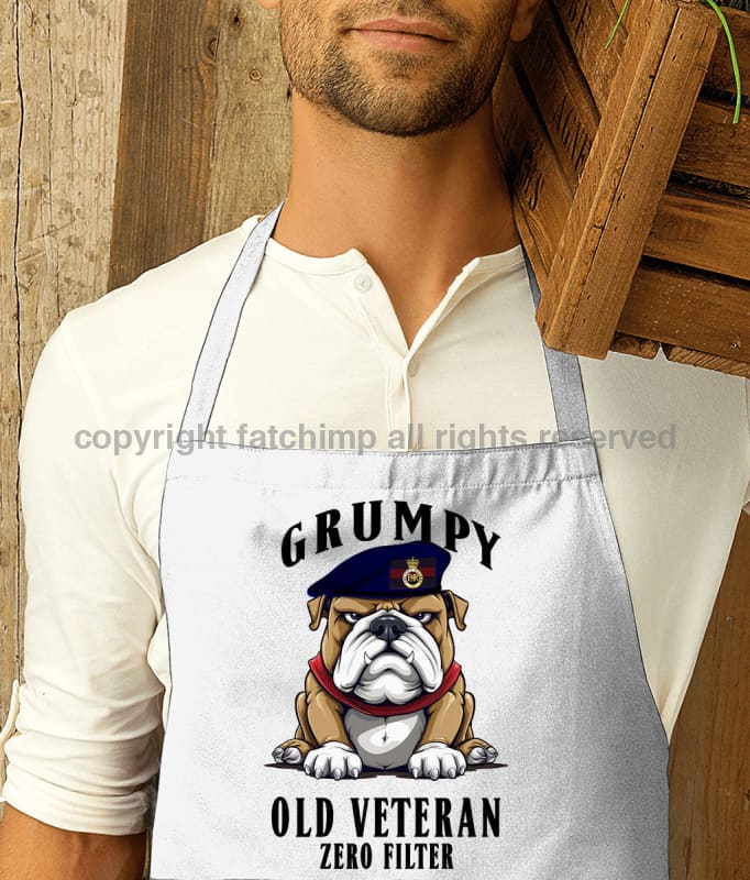 Grumpy Old Life Guards Veteran Printed Cotton Unisex Apron