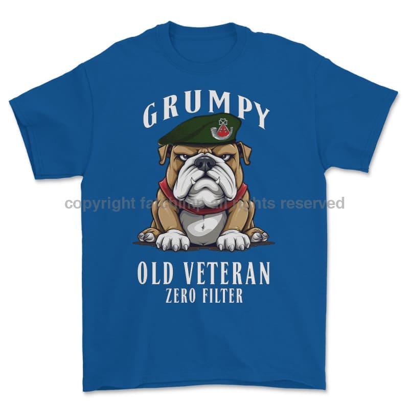 Grumpy Old Light Infantry Veteran Printed T-Shirt