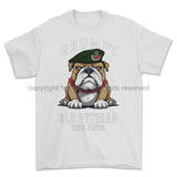 Grumpy Old Light Infantry Veteran Printed T-Shirt