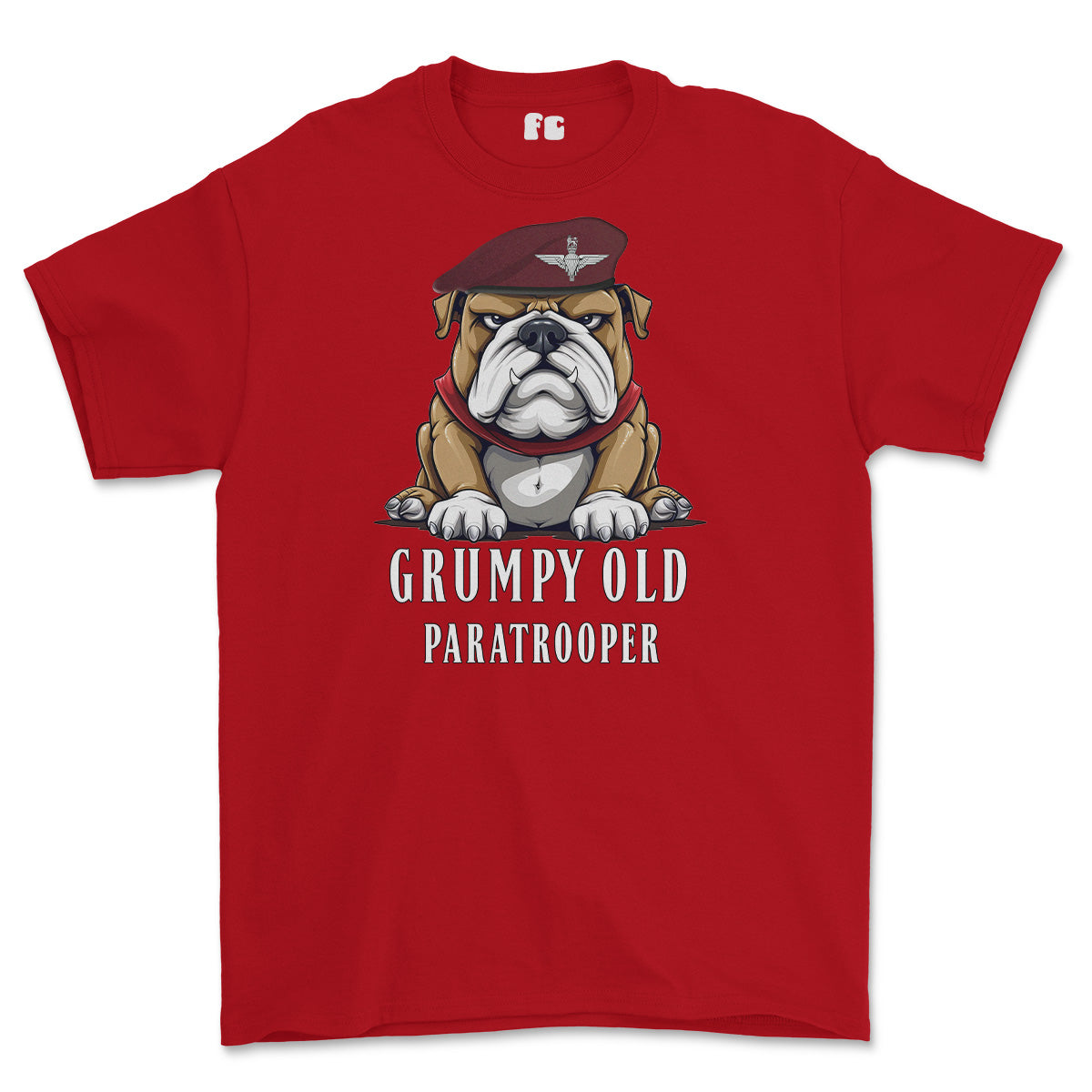 Grumpy Old PARATROOPER Veteran Printed T-Shirt