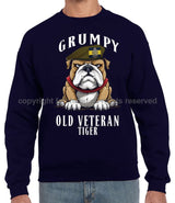Grumpy Old PWRR Veteran Tiger Front Printed Sweater
