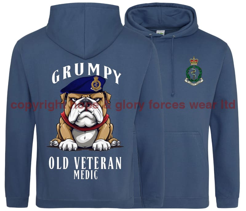 Grumpy Old RAMC Medic Veteran Double Side Printed Hoodie