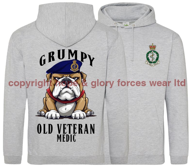 Grumpy Old RAMC Medic Veteran Double Side Printed Hoodie