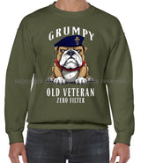 Grumpy Old REME Veteran Front Printed Sweater
