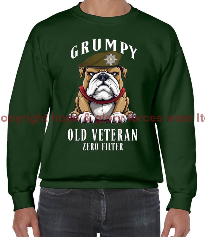 Grumpy Old Royal Anglian Veteran Front Printed Sweater