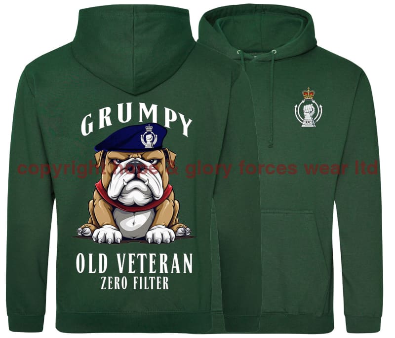 Grumpy Old Royal Armoured Corps Veteran Double Side Printed Hoodie