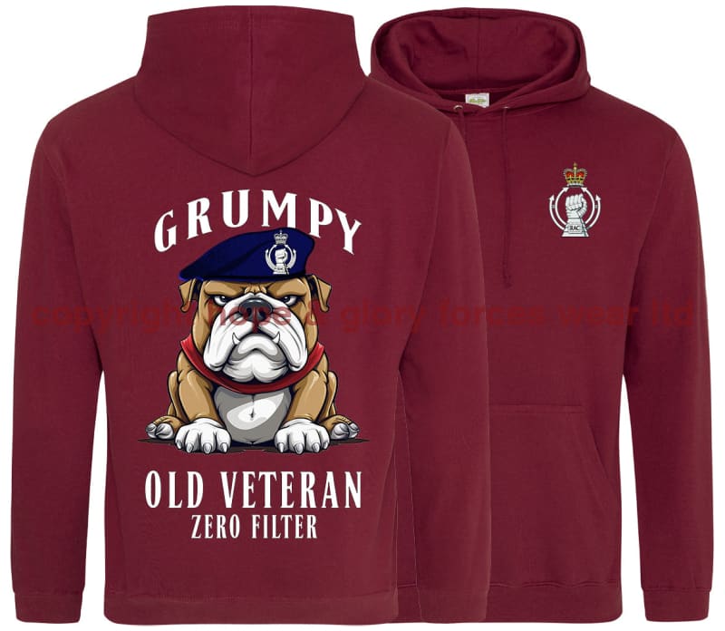 Grumpy Old Royal Armoured Corps Veteran Double Side Printed Hoodie