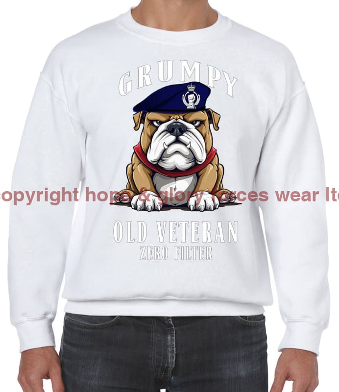 Grumpy Old Royal Armoured Corps Veteran Front Printed Sweater