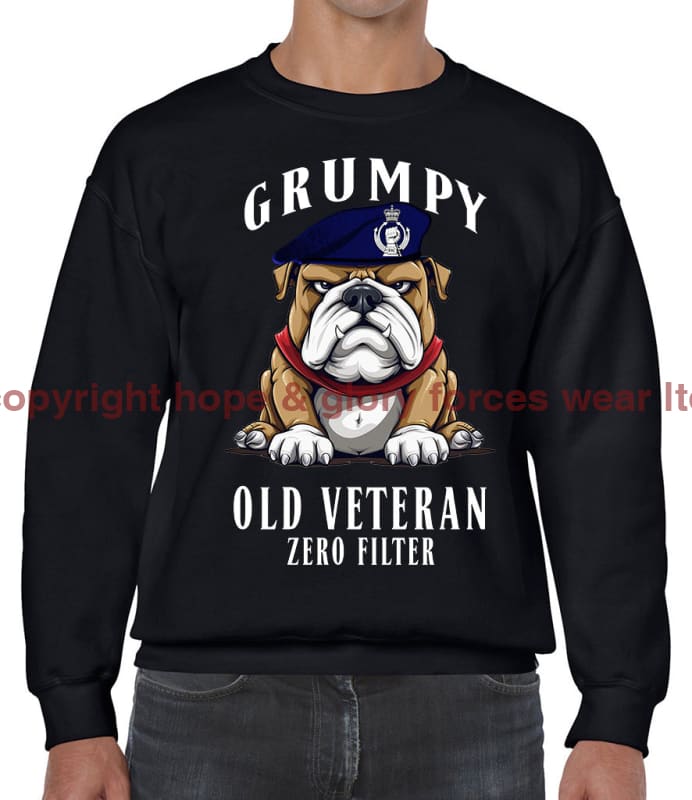 Grumpy Old Royal Armoured Corps Veteran Front Printed Sweater