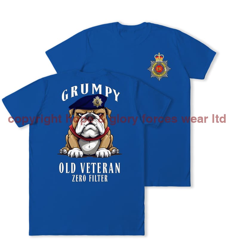Grumpy Old Royal Corps Of Transport Veteran Double Print T-Shirt