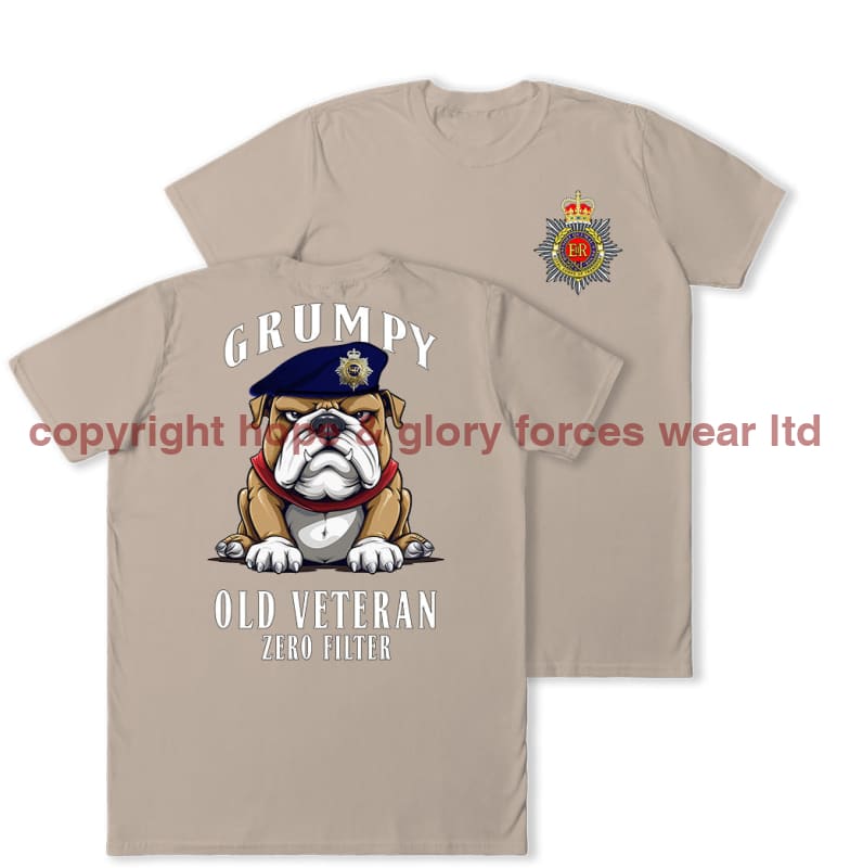 Grumpy Old Royal Corps Of Transport Veteran Double Print T-Shirt