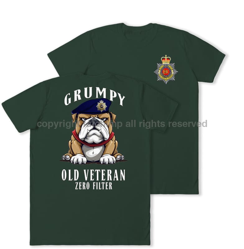 Grumpy Old Royal Corps Of Transport Veteran Double Print T-Shirt