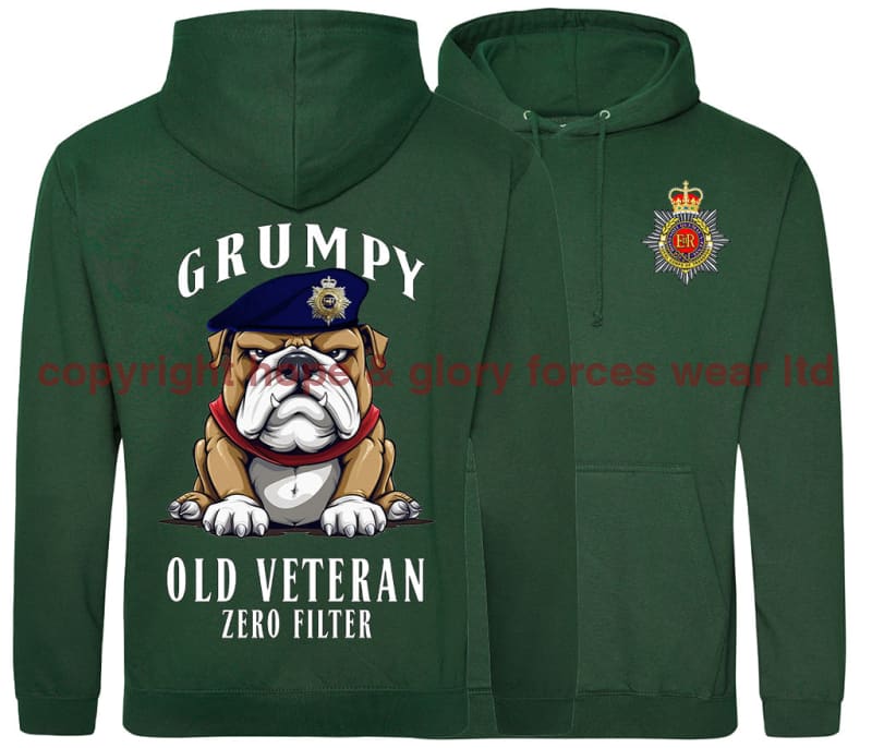 Grumpy Old Royal Corps Of Transport Veteran Double Side Printed Hoodie
