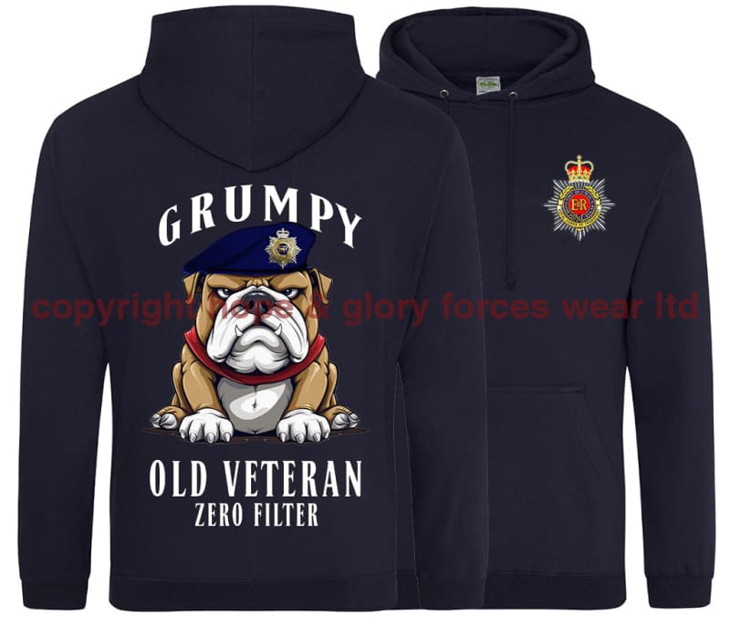 Grumpy Old Royal Corps Of Transport Veteran Double Side Printed Hoodie