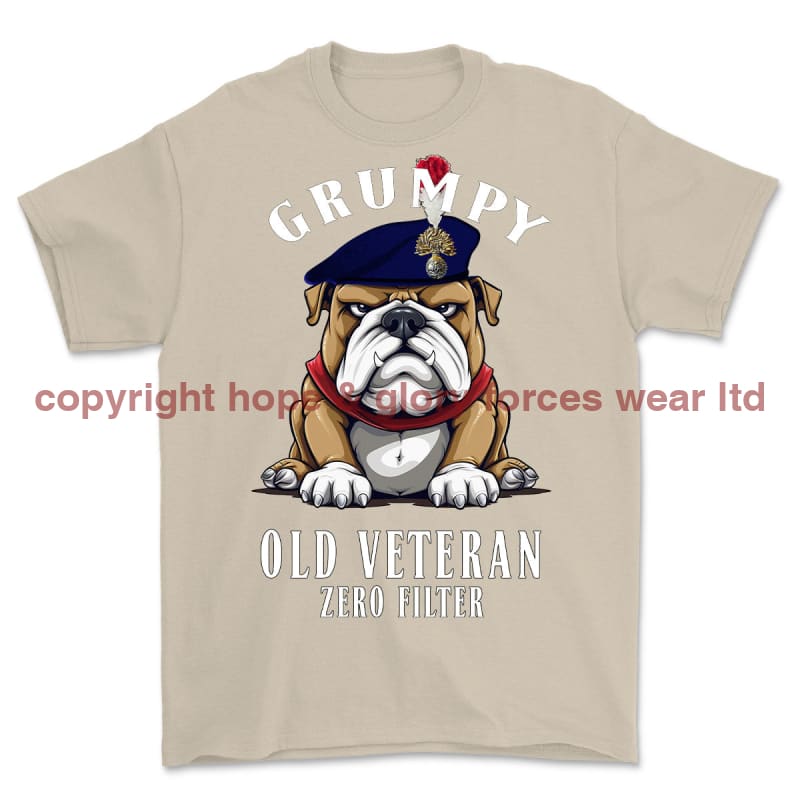Grumpy Old Fusilier Veteran Printed T-Shirt
