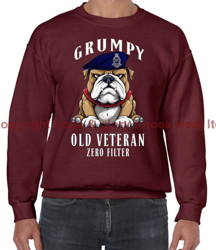 Grumpy Old Royal Horse Artillery Veteran Front Printed Sweater