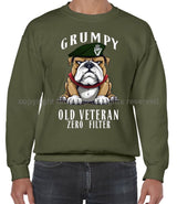 Grumpy Old Royal Irish Regiment Veteran Front Printed Sweater