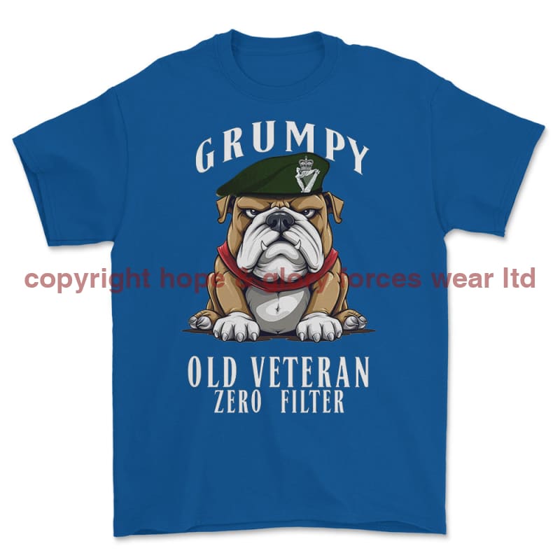 Grumpy Old Royal Irish Regiment Veteran Printed T-Shirt