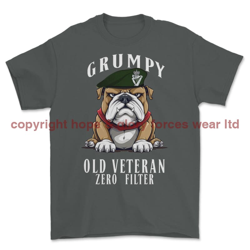 Grumpy Old Royal Irish Regiment Veteran Printed T-Shirt