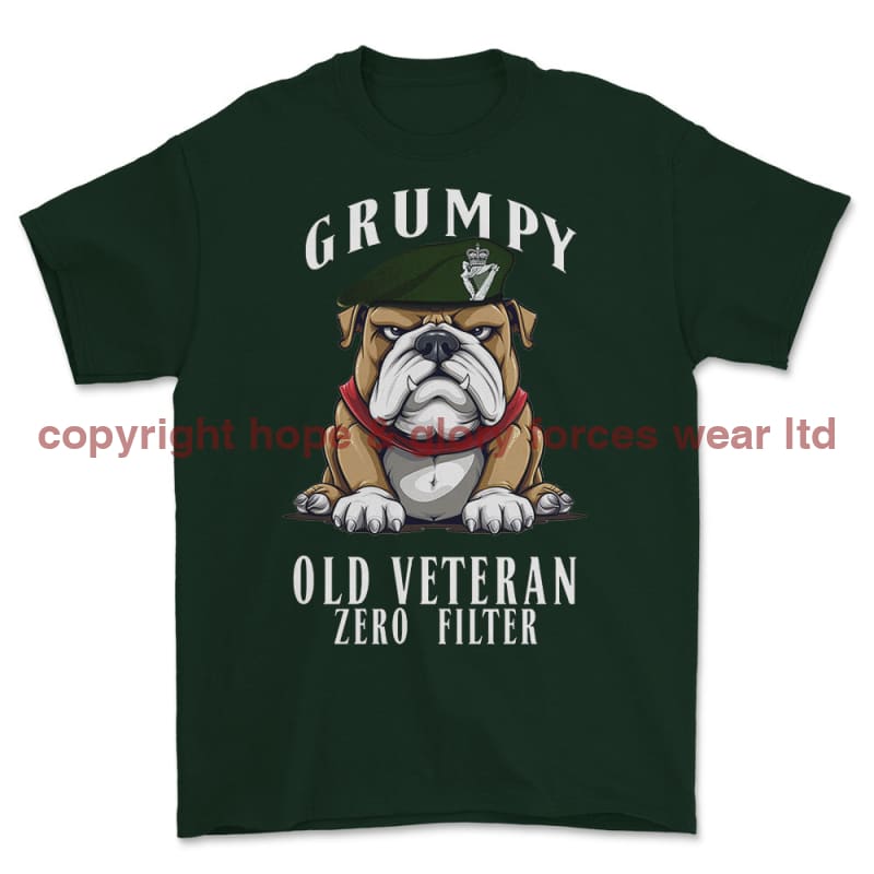 Grumpy Old Royal Irish Regiment Veteran Printed T-Shirt