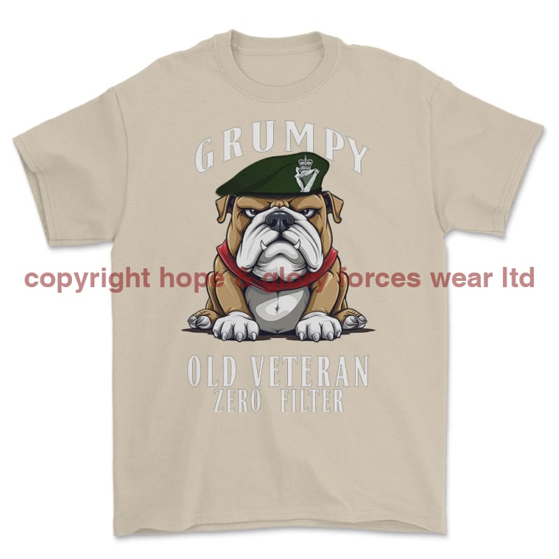 Grumpy Old Royal Irish Regiment Veteran Printed T-Shirt