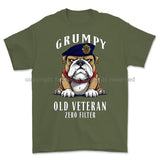 Grumpy Old Royal Logistic Corps Veteran Printed T-Shirt