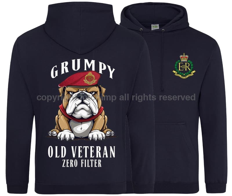 Grumpy Old Royal Military Police Veteran Double Side Printed Hoodie