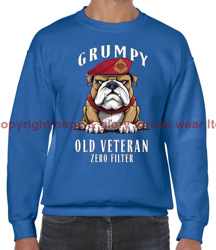 Grumpy Old Royal Military Police Veteran Front Printed Sweater