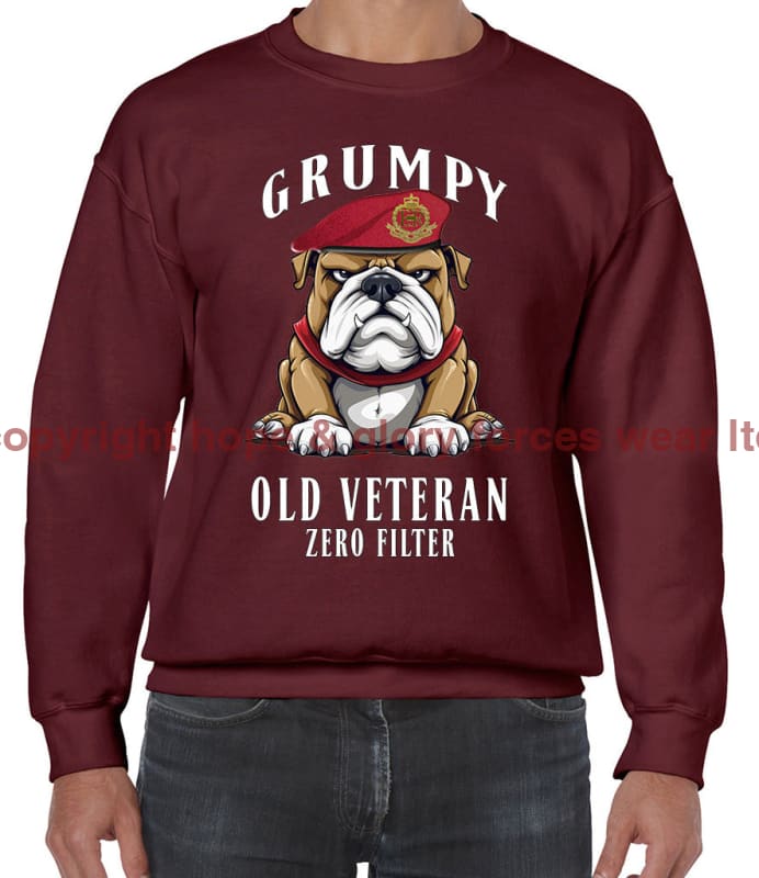 Grumpy Old Royal Military Police Veteran Front Printed Sweater