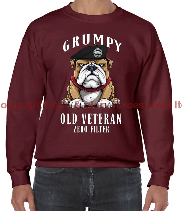 Grumpy Old RTR Tankie Veteran Front Printed Sweater