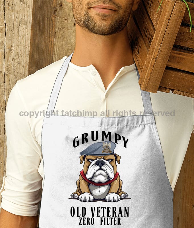 Grumpy Old Scots Dragoon Guards Veteran Printed Cotton Unisex Apron