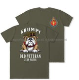 Grumpy Old Welsh Guards Veteran Double Print T-Shirt
