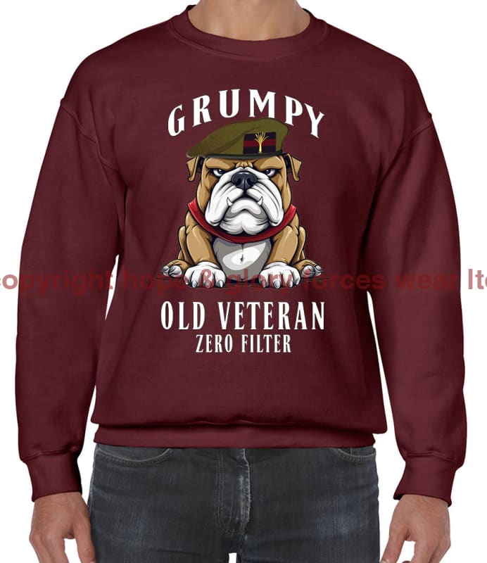 Grumpy Old Welsh Guards Veteran Front Printed Sweater