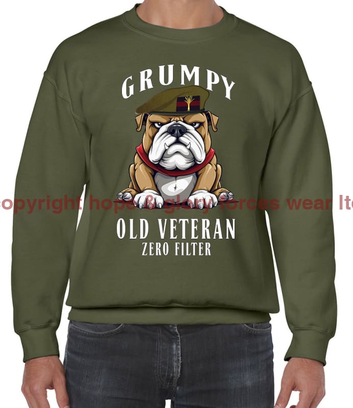 Grumpy Old Welsh Guards Veteran Front Printed Sweater