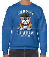 Grumpy Old Welsh Guards Veteran Front Printed Sweater