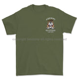 Grumpy Old Welsh Guards Veteran Left Chest Printed T-Shirt