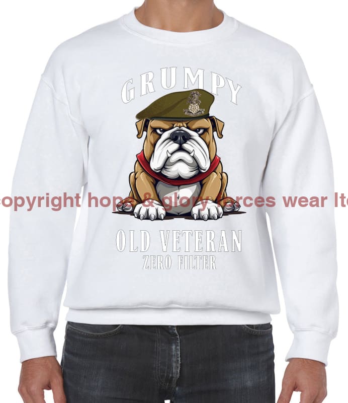 Grumpy Old Yorkshire Regiment Veteran Front Printed Sweater
